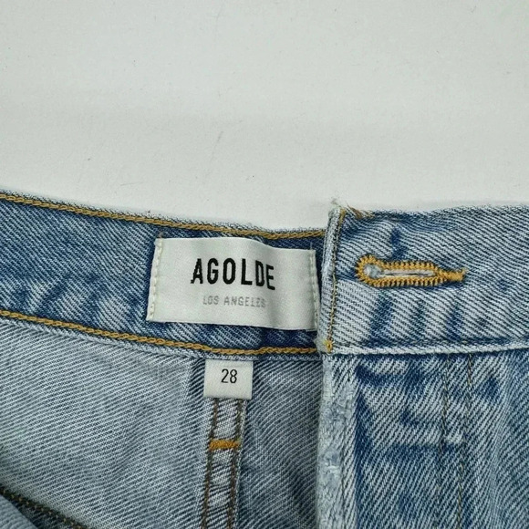 AGOLDE PARKER VINTAGE CUT OFF SHORT SIZE 28 B1282 - Picture 3 of 7